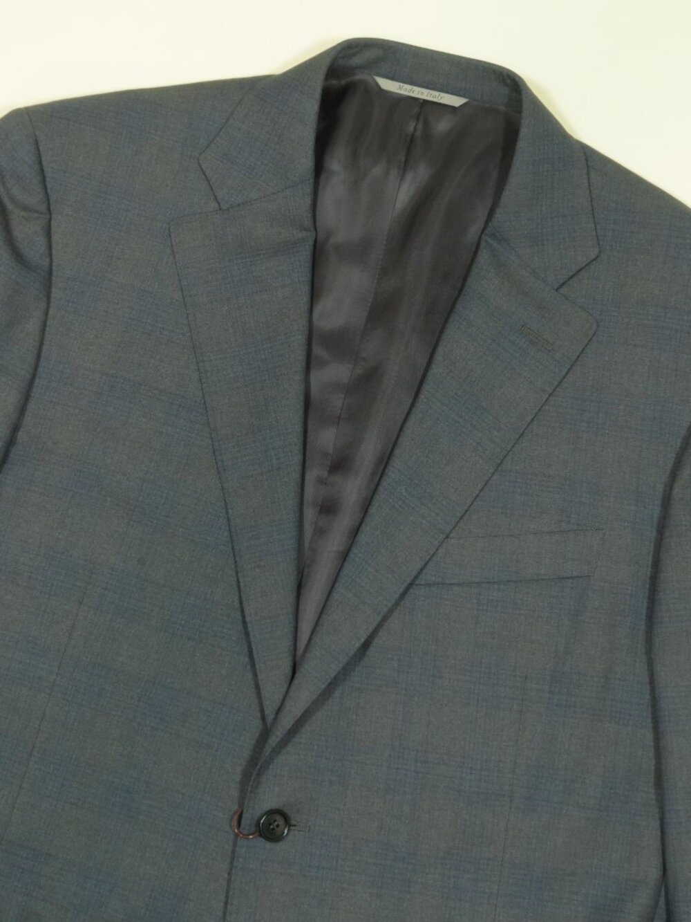 Canali 1934 Wool Suit Jacket Blazer Mens 42R Gray Blue Plaid 2B 2V